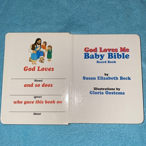 GOD LOVES ME Baby Bible board book by Susan Elizabeth Beck 1999 infant - 2 years - Picture 5 of 10